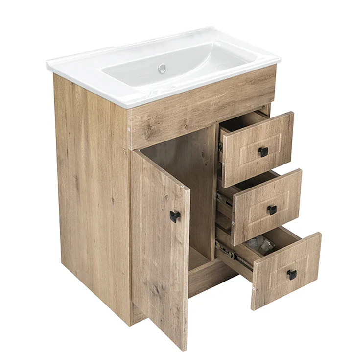 Mueble Vanitorio + Cubierta de Loza Plana Super Muebles 60PHNWP (60x47x80cm) 4