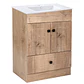 Mueble Vanitorio + Cubierta de Loza Plana Super Muebles 60PHWP (60x47x80cm) - Miniatura 3