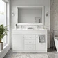 Mueble Vanitorio + Cubierta de Loza Doble Plana Super Muebles SMD120P120D (120x47x80cm) - Miniatura 2