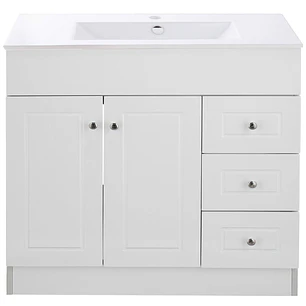 Mueble Vanitorio + Cubierta de Loza Plana Super Muebles SM120PHDBP (120x47x80cm)