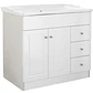 Mueble Vanitorio + Cubierta de Loza Relieve Super Muebles SM120PHDBF (120x47x80cm) - Miniatura 3