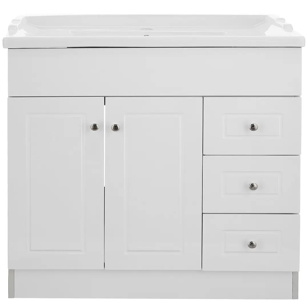 Mueble Vanitorio + Cubierta de Loza Relieve Super Muebles SM120PHDBF (120x47x80cm) 1