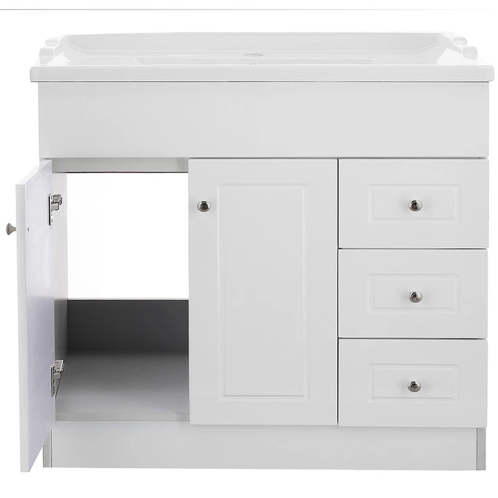Mueble Vanitorio + Cubierta de Loza Relieve Super Muebles SM120PHDBF (120x47x80cm) 2