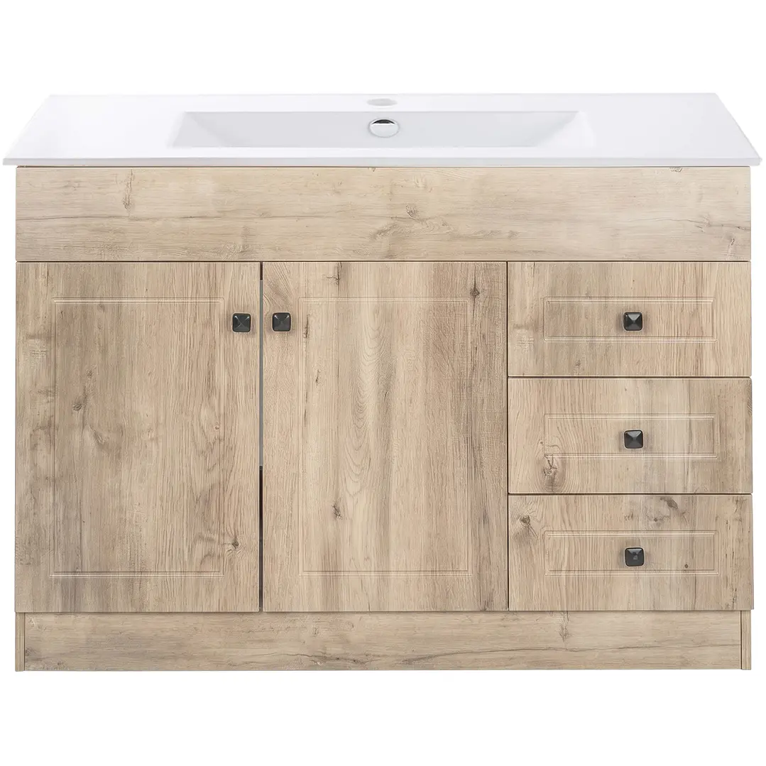 Mueble Vanitorio + Cubierta de Loza Plana Super Muebles SM120PHWP (120x47x80cm) 1