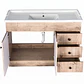 Mueble Vanitorio + Cubierta de Loza Relieve Super Muebles SM120PHWF (120x47x80cm) - Miniatura 3