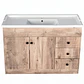 Mueble Vanitorio + Cubierta de Loza Relieve Super Muebles SM120PHWF (120x47x80cm) - Miniatura 2
