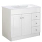 Mueble Vanitorio + Cubierta de Loza Plana Super Muebles SM100PHDBP (100x47x80cm) - Miniatura 2
