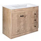 Mueble Vanitorio + Cubierta de Loza Plana Super Muebles SM100PHWP (100x47x80cm) - Miniatura 3