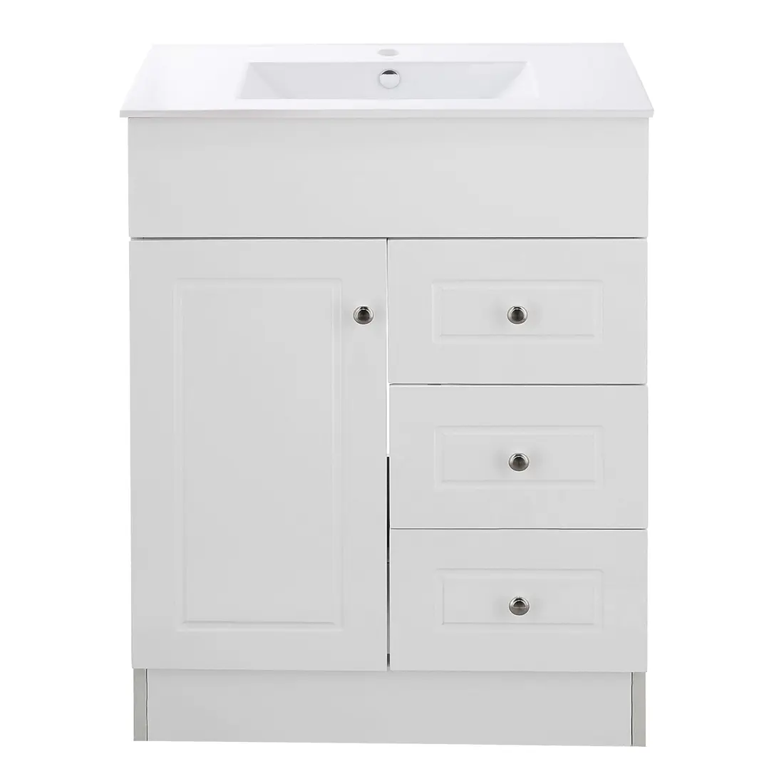 Mueble Vanitorio + Cubierta de Loza Plana Super Muebles 70PHNP (70x47x80cm) 1