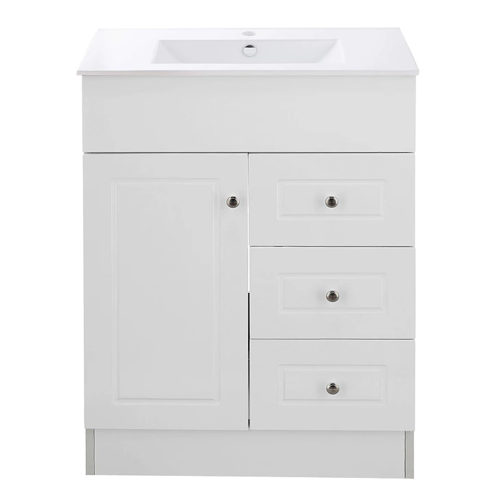 Mueble Vanitorio + Cubierta de Loza Plana Super Muebles 70PHNP (70x47x80cm) 1