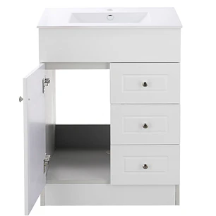 Mueble Vanitorio + Cubierta de Loza Plana Super Muebles 70PHNP (70x47x80cm)