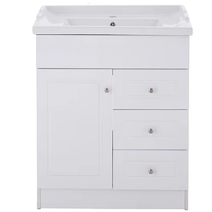 Mueble Vanitorio + Cubierta de Loza Relieve Super Muebles 70PHNF (70x47x80cm)