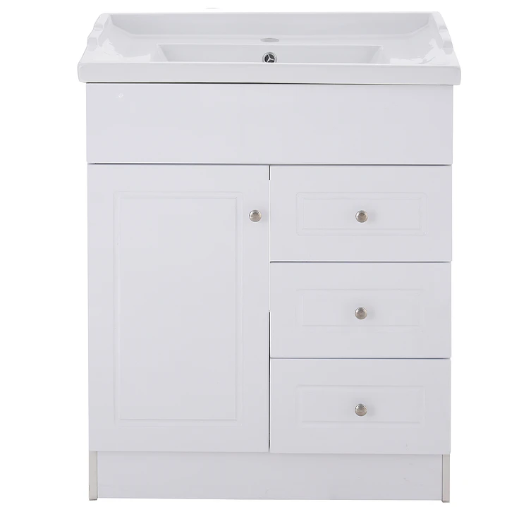 Mueble Vanitorio + Cubierta de Loza Relieve Super Muebles 70PHNF (70x47x80cm) 1