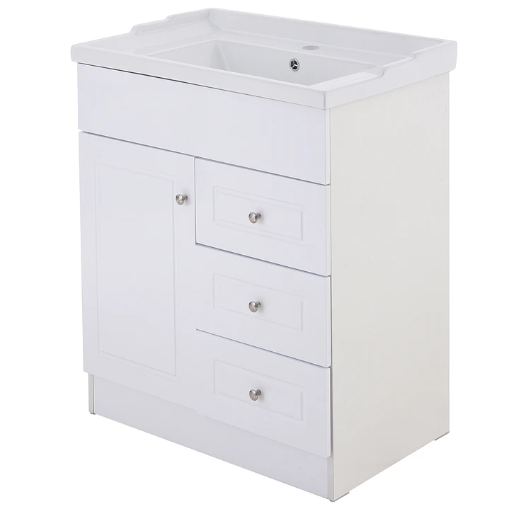 Mueble Vanitorio + Cubierta de Loza Relieve Super Muebles 70PHNF (70x47x80cm) 2