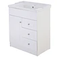 Mueble Vanitorio + Cubierta de Loza Relieve Super Muebles 70PHNF (70x47x80cm) - Miniatura 2