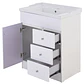 Mueble Vanitorio + Cubierta de Loza Relieve Super Muebles 70PHNF (70x47x80cm) - Miniatura 3