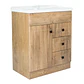 Mueble Vanitorio + Cubierta de Loza Relieve Super Muebles 70PHNWF (70x47x80cm) - Miniatura 3