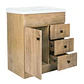 Mueble Vanitorio + Cubierta de Loza Relieve Super Muebles 70PHNWF (70x47x80cm) - Miniatura 4