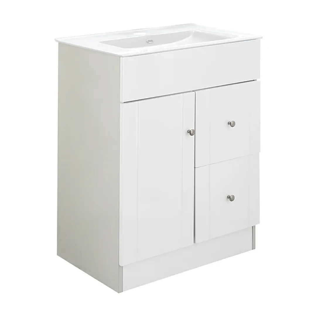 Mueble Vanitorio + Cubierta de Loza Plana Super Muebles BPA60CP (60x40x80cm) 3