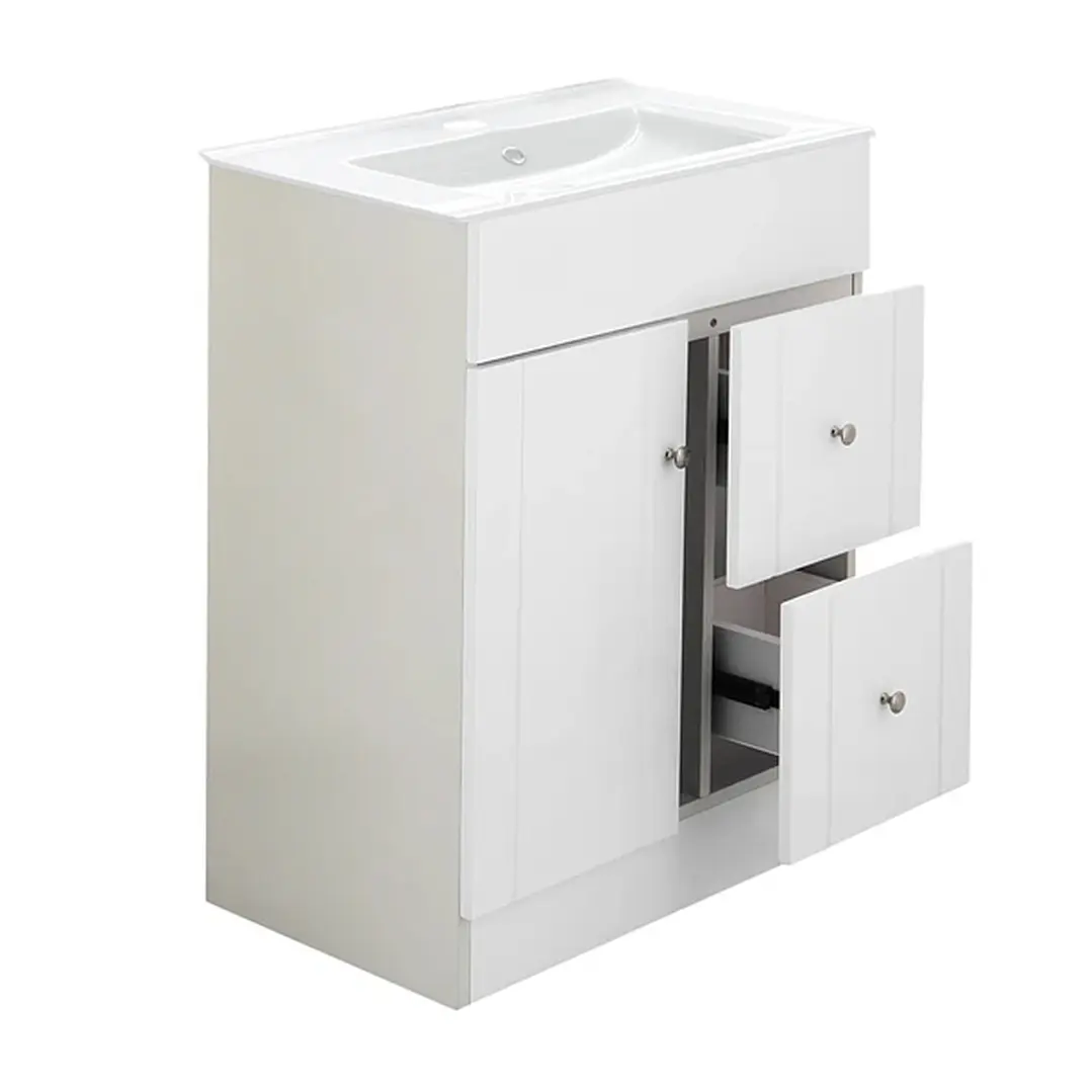 Mueble Vanitorio + Cubierta de Loza Plana Super Muebles BPA60CP (60x40x80cm) 4