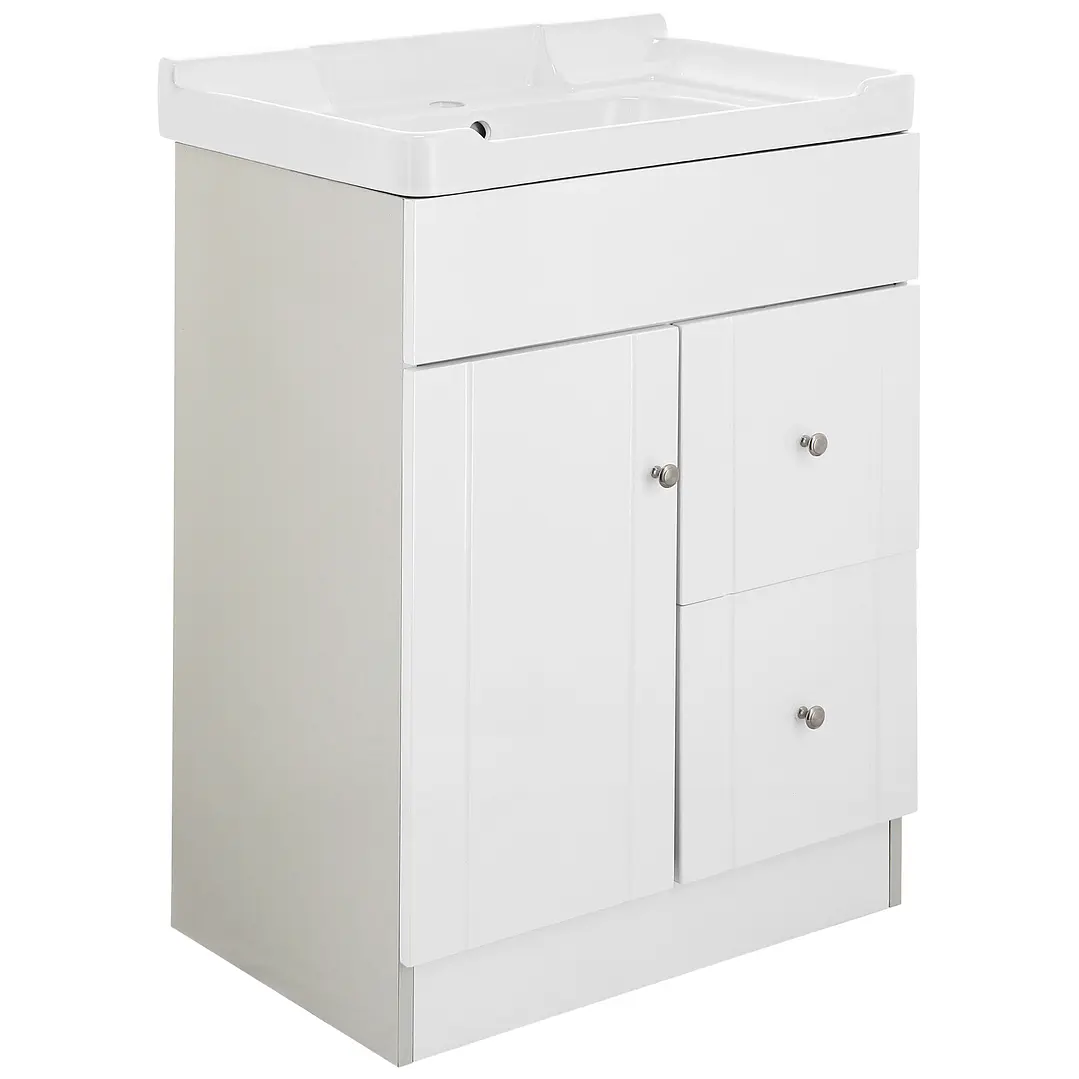 Mueble Vanitorio + Cubierta de Loza Relieve Super Muebles BPA60AF (60x40x80cm) 2