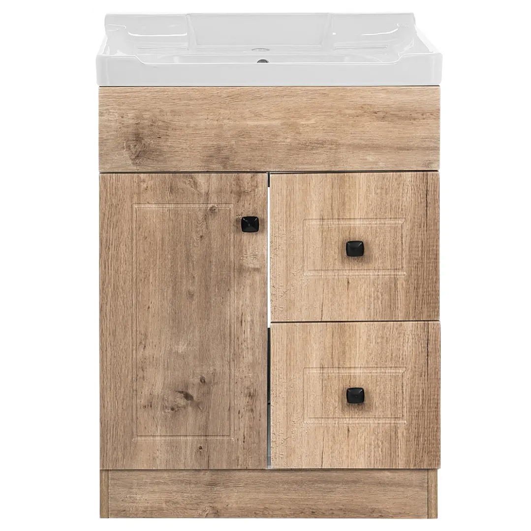 Mueble Vanitorio + Cubierta de Loza Relieve Super Muebles BPA60AWF (60x40x80cm) 1