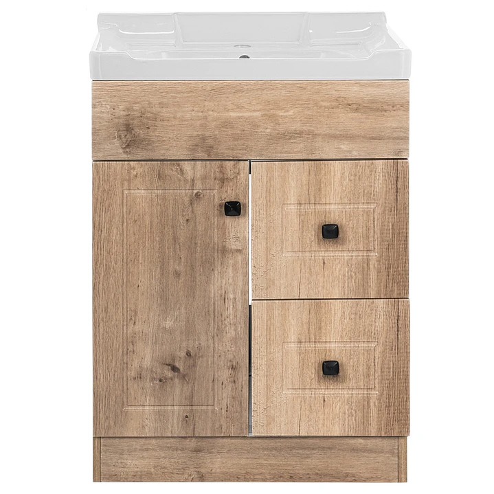 Mueble Vanitorio + Cubierta de Loza Relieve Super Muebles BPA60AWF (60x40x80cm) 1