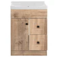 Mueble Vanitorio + Cubierta de Loza Relieve Super Muebles BPA60AWF (60x40x80cm) - Miniatura 1