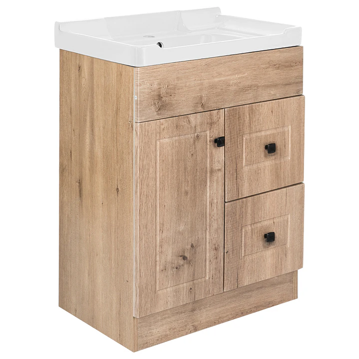 Mueble Vanitorio + Cubierta de Loza Relieve Super Muebles BPA60AWF (60x40x80cm) 2