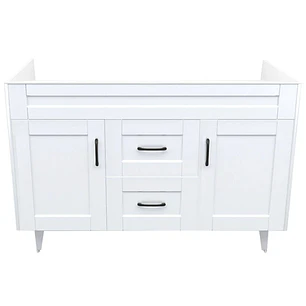 Mueble Vanitorio Base Sin Cubierta Málaga SMD120SK Blanco (120x45x80cm)