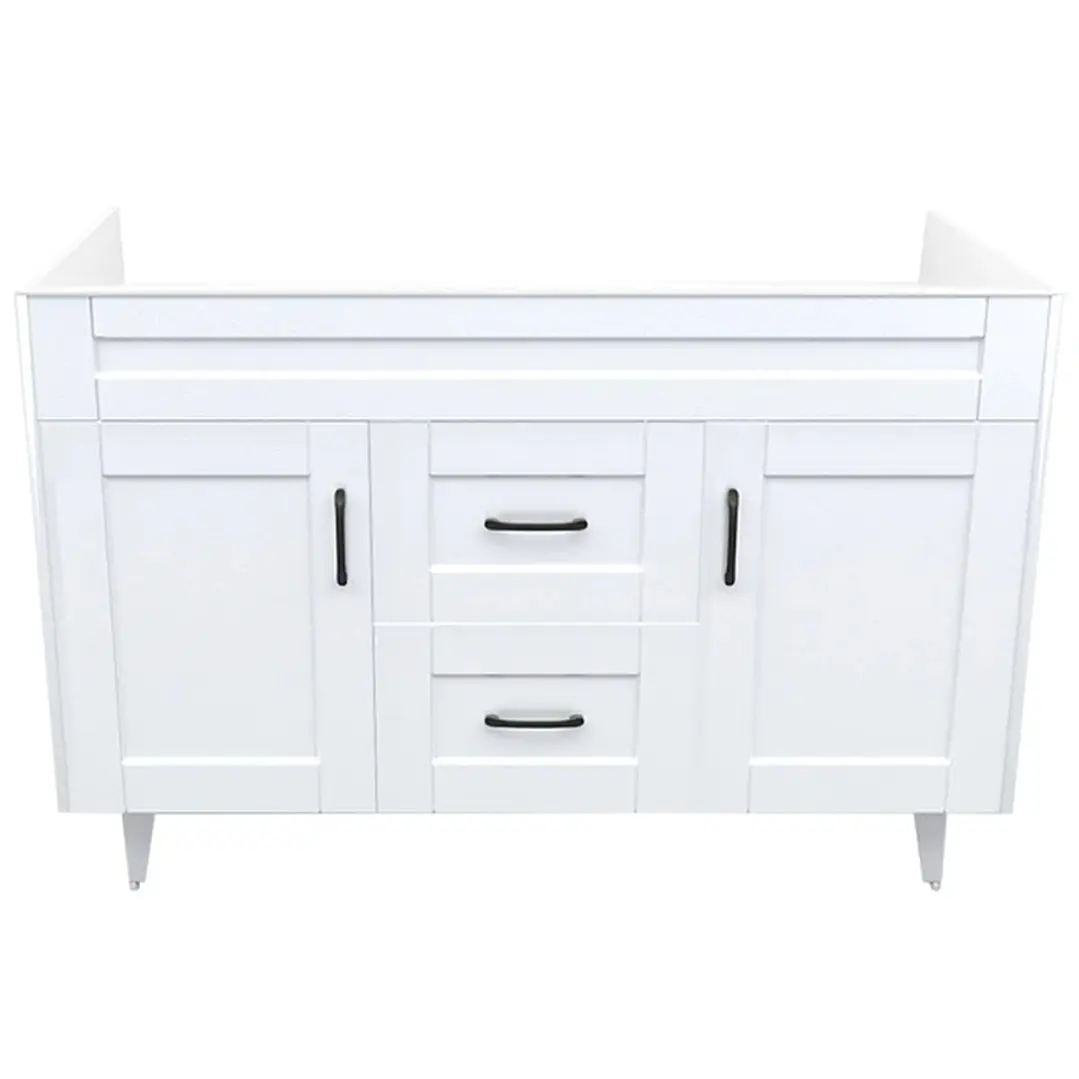 Mueble Vanitorio Base Sin Cubierta Málaga SMD120SK Blanco (120x45x80cm) 1