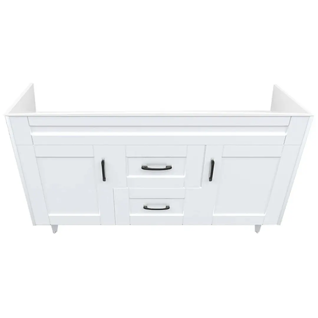Mueble Vanitorio Base Sin Cubierta Málaga SMD120SK Blanco (120x45x80cm) 2