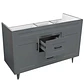Mueble Vanitorio Base Sin Cubierta Málaga SMD120SK Gris (120x45x80cm) - Miniatura 4