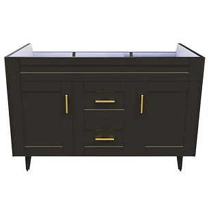 Mueble Vanitorio Base Sin Cubierta Málaga SMD120SK Café (120x45x80cm)