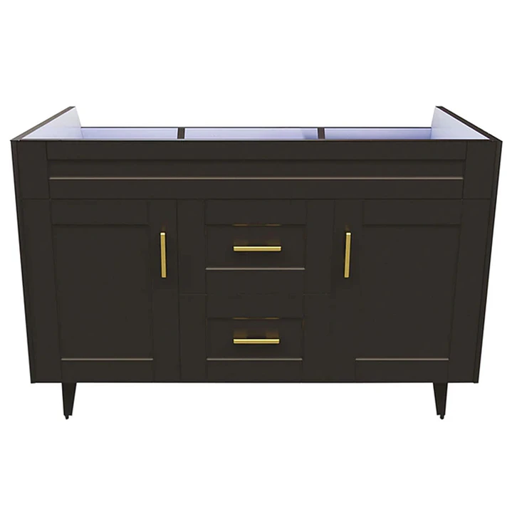 Mueble Vanitorio Base Sin Cubierta Málaga SMD120SK Café (120x45x80cm) 1
