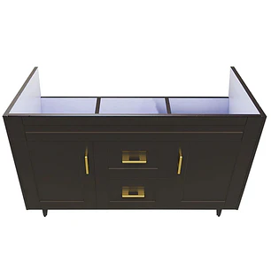 Mueble Vanitorio Base Sin Cubierta Málaga SMD120SK Café (120x45x80cm)