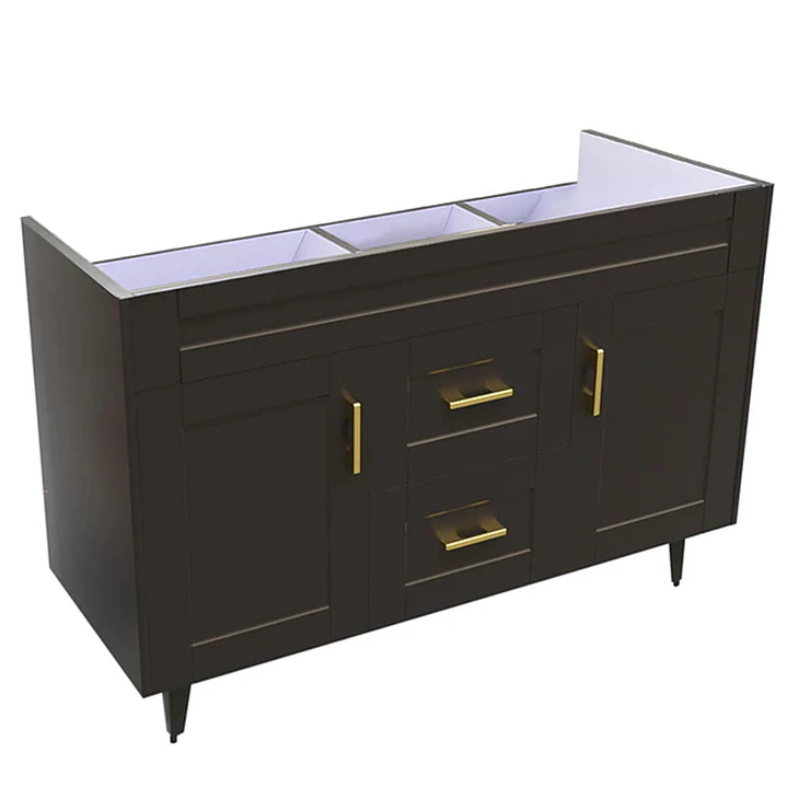 Mueble Vanitorio Base Sin Cubierta Málaga SMD120SK Café (120x45x80cm) 3