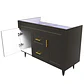 Mueble Vanitorio Base Sin Cubierta Málaga SMD120SK Café (120x45x80cm) - Miniatura 4