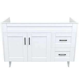 Mueble Vanitorio Base Sin Cubierta Málaga SM120SK Blanco (120x45x80cm)
