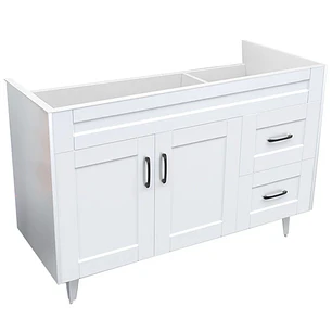 Mueble Vanitorio Base Sin Cubierta Málaga SM120SK Blanco (120x45x80cm)