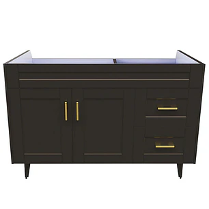 Mueble Vanitorio Base Sin Cubierta Málaga SM120SK Café (120x45x80cm)
