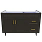 Mueble Vanitorio Base Sin Cubierta Málaga SM120SK Café (120x45x80cm) - Miniatura 1