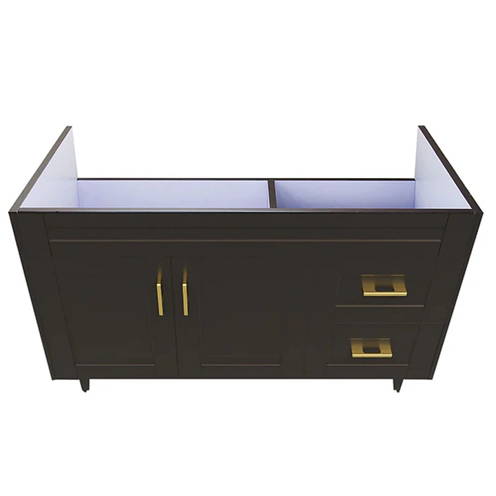 Mueble Vanitorio Base Sin Cubierta Málaga SM120SK Café (120x45x80cm) 2