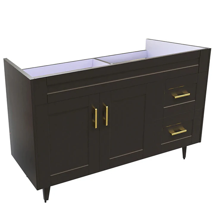 Mueble Vanitorio Base Sin Cubierta Málaga SM120SK Café (120x45x80cm) 3