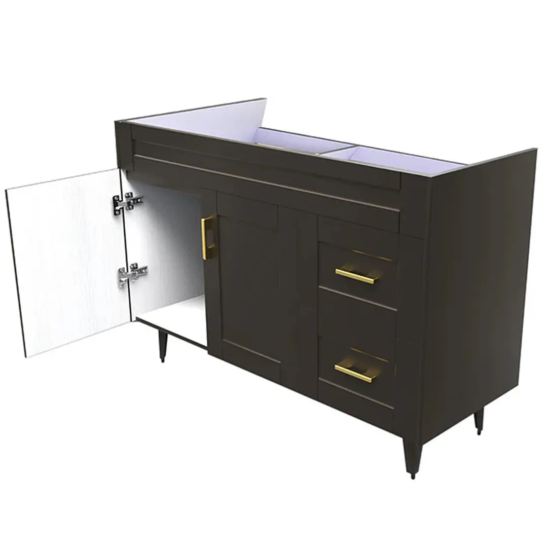 Mueble Vanitorio Base Sin Cubierta Málaga SM120SK Café (120x45x80cm) 4
