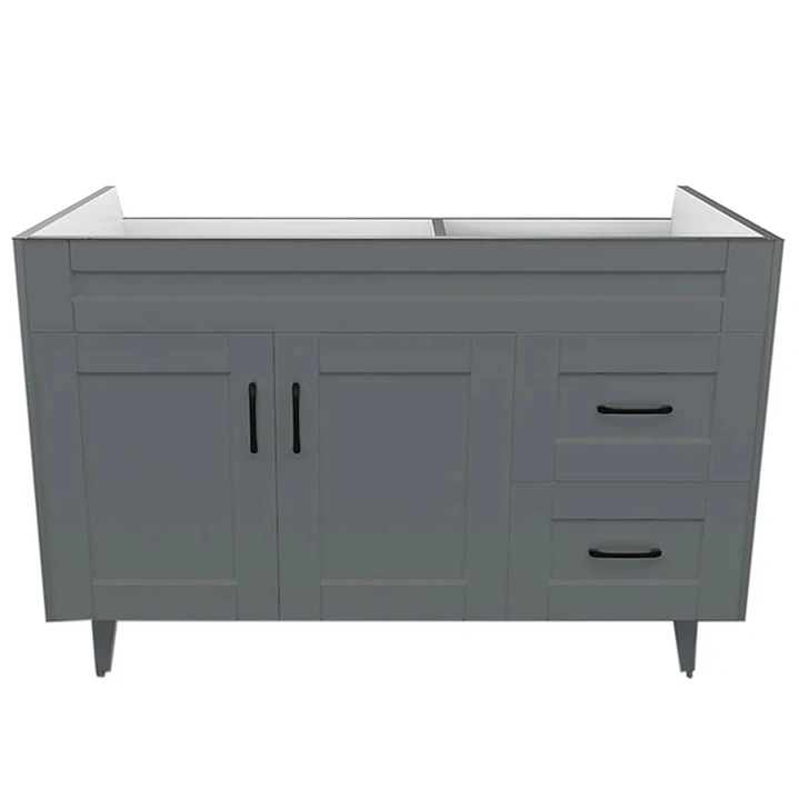 Mueble Vanitorio Base Sin Cubierta Málaga SM120SK Gris (120x45x80cm) 1