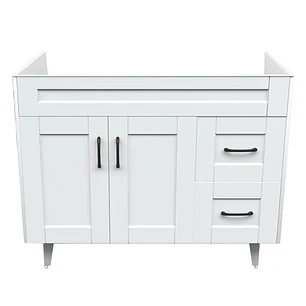 Mueble Vanitorio Base Sin Cubierta Málaga SM100SK Blanco (100x45x80cm)