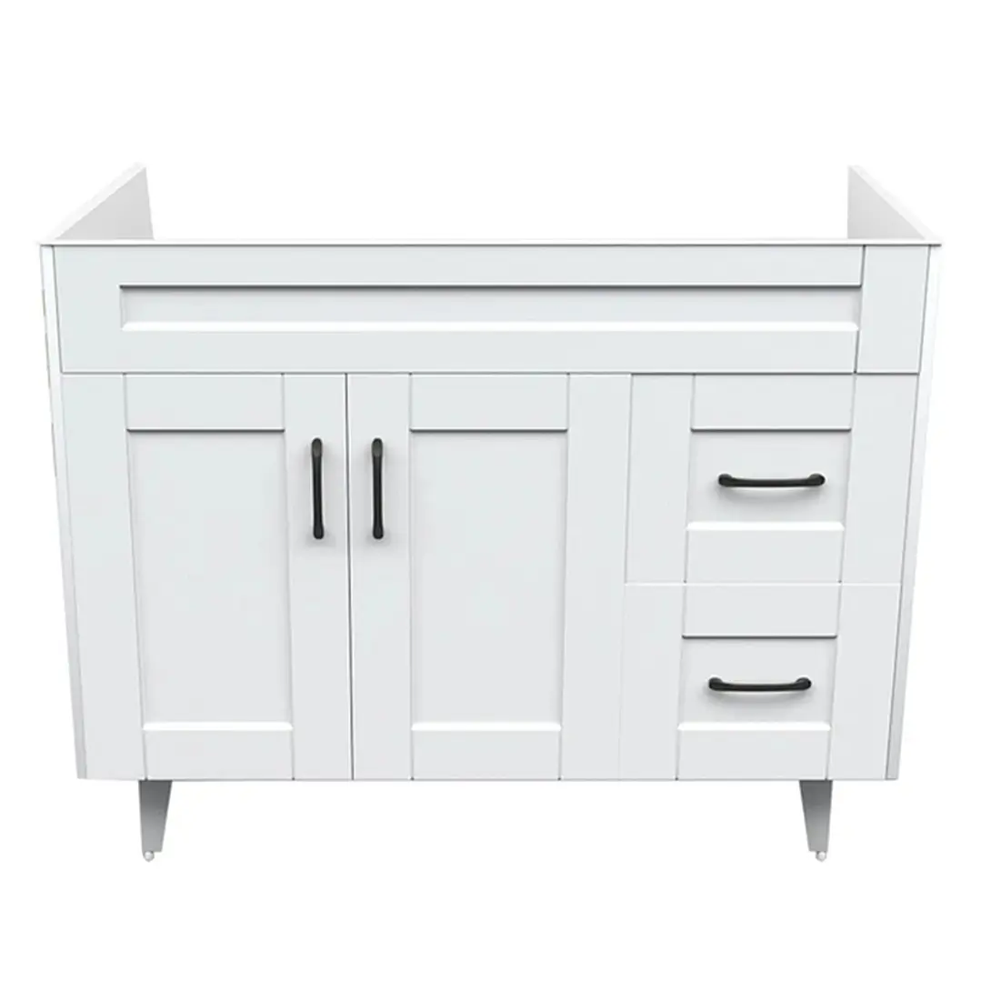 Mueble Vanitorio Base Sin Cubierta Málaga SM100SK Blanco (100x45x80cm) 1