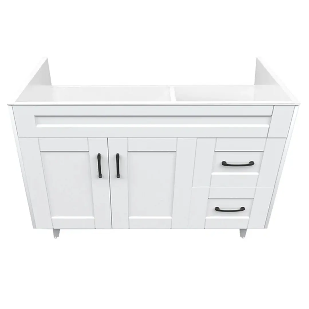 Mueble Vanitorio Base Sin Cubierta Málaga SM100SK Blanco (100x45x80cm) 2