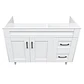 Mueble Vanitorio Base Sin Cubierta Málaga SM100SK Blanco (100x45x80cm) - Miniatura 2